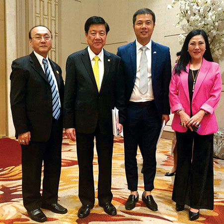 蔡经锋副会长率同仁出席中总暨各行业公会联谊会第217次聚餐会并代表发言 蔡经锋副会长率同仁出席中总暨各行业公会联谊会第217次聚餐会并代表发言
