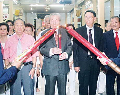 义和念佛敬德社举行春祭大典董加勋吴坤炎吴庆烈赵木松等参加祭祖仪式